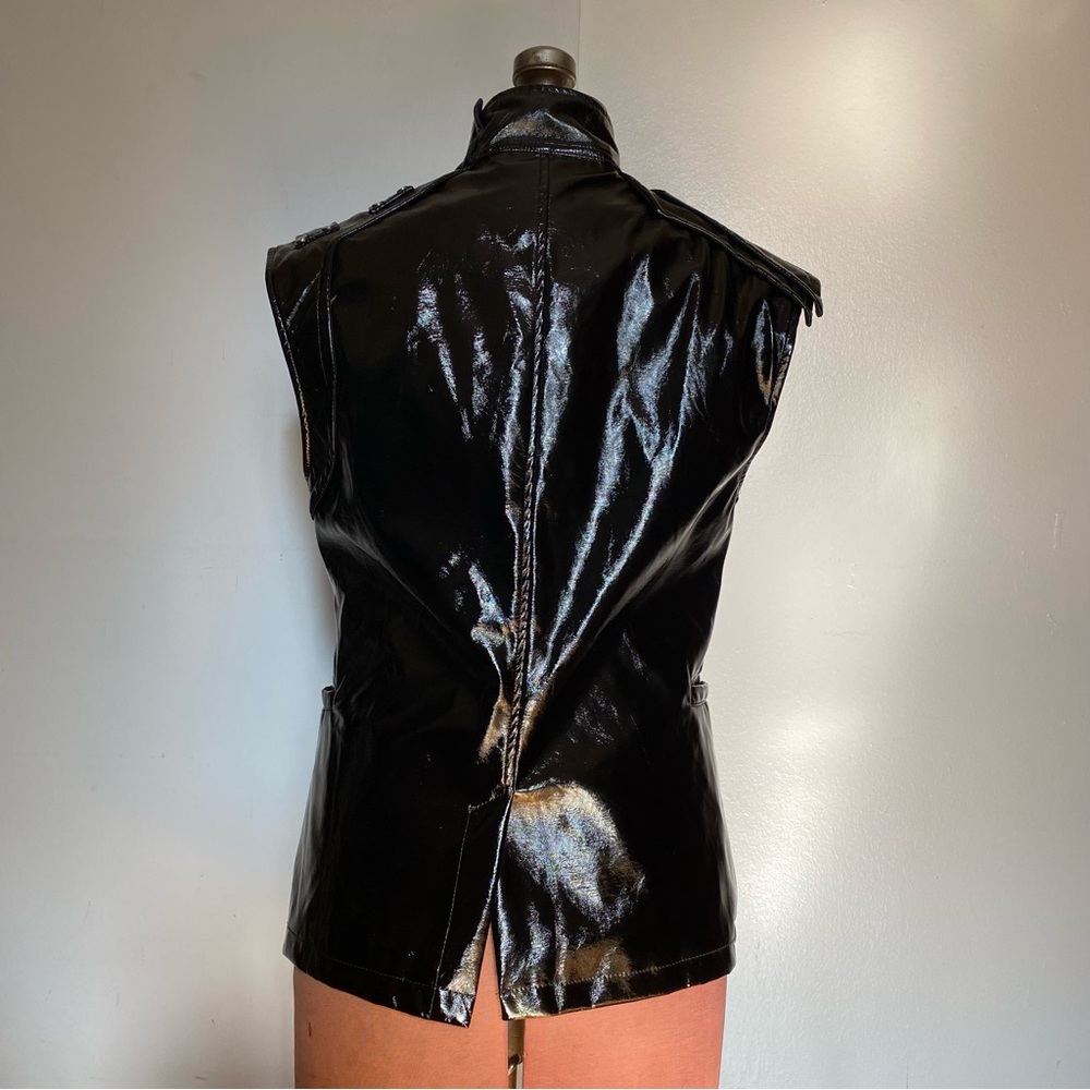 Punk Rave PVC Vest Black Size-S - Picture 3 of 10